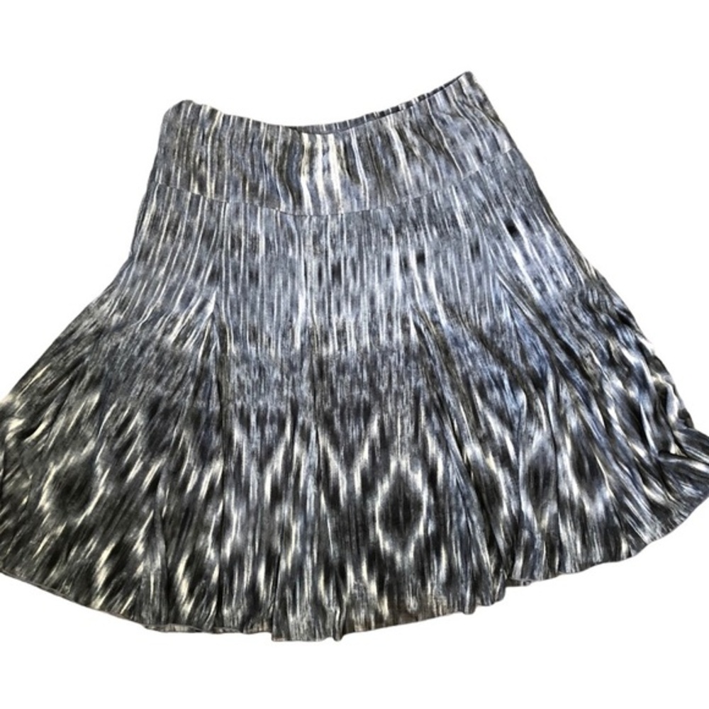 COLDWATER CREEK GRAY IKAT SKIRT PS
